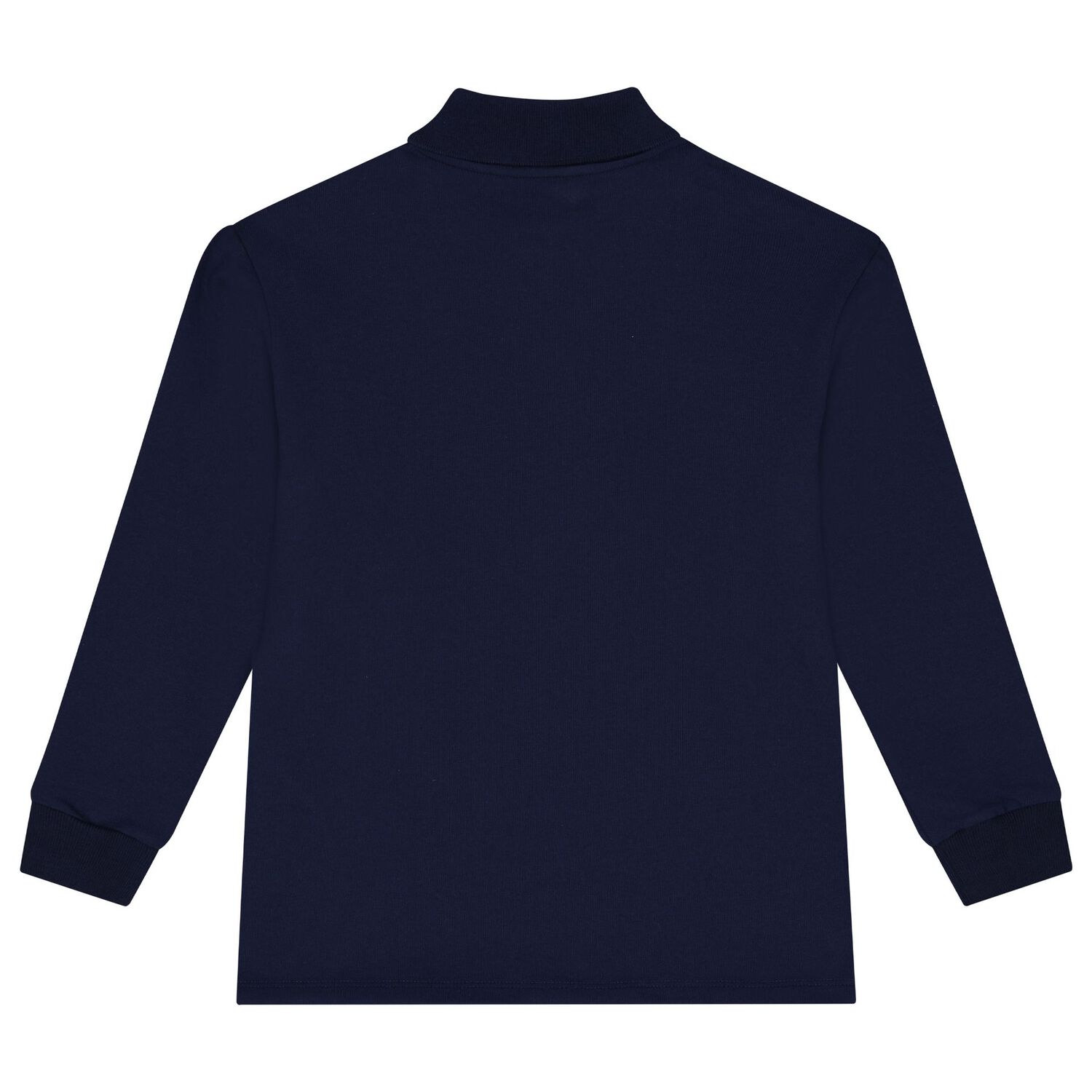 Boys Navy Blue Web Striped Polo Shirt, 1, hi-res image number null