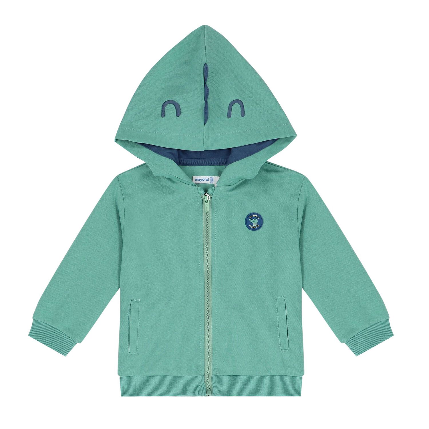 Younger Boys White, Aqua & Navy Blue Tracksuit, 1, hi-res image number null