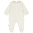 Ivory Teddy Bear Logo Babygrow Set, 1, hi-res