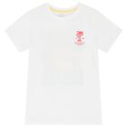 Boys White Logo T-Shirt, 1, hi-res