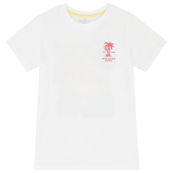 Boys White Logo T-Shirt