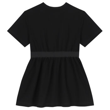 Girls Black Logo Dress