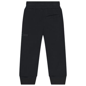 Boys Black Logo Joggers