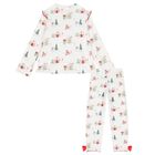 Girls Ivory Christmas Pyjamas, 1, hi-res