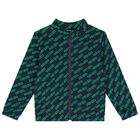 توب بالشعار بسحاب باللون الكحلي للأولاد, 1, hi-res