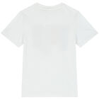 تيشيرت بالشعار باللون الأبيض للأولاد, 1, hi-res