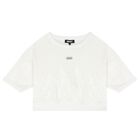Girls White Sequin Sweatshirt, 1, hi-res
