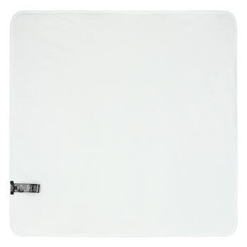 White Logo Baby Blanket
