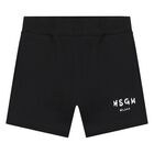 Younger White & Black Logo Shorts Set, 1, hi-res