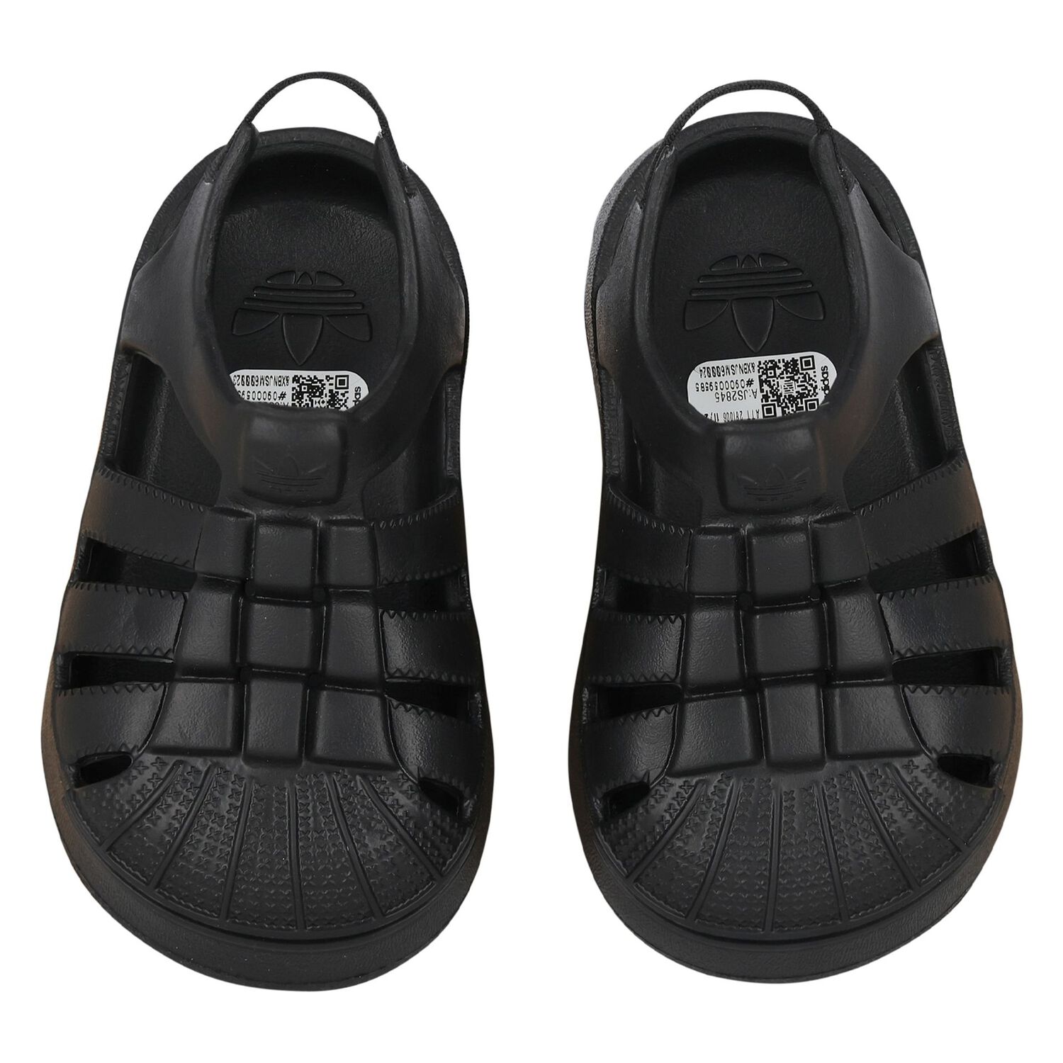 Black Logo Superstar Sandals, 1, hi-res image number null