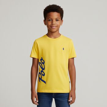 Boys Yellow Logo T-Shirt