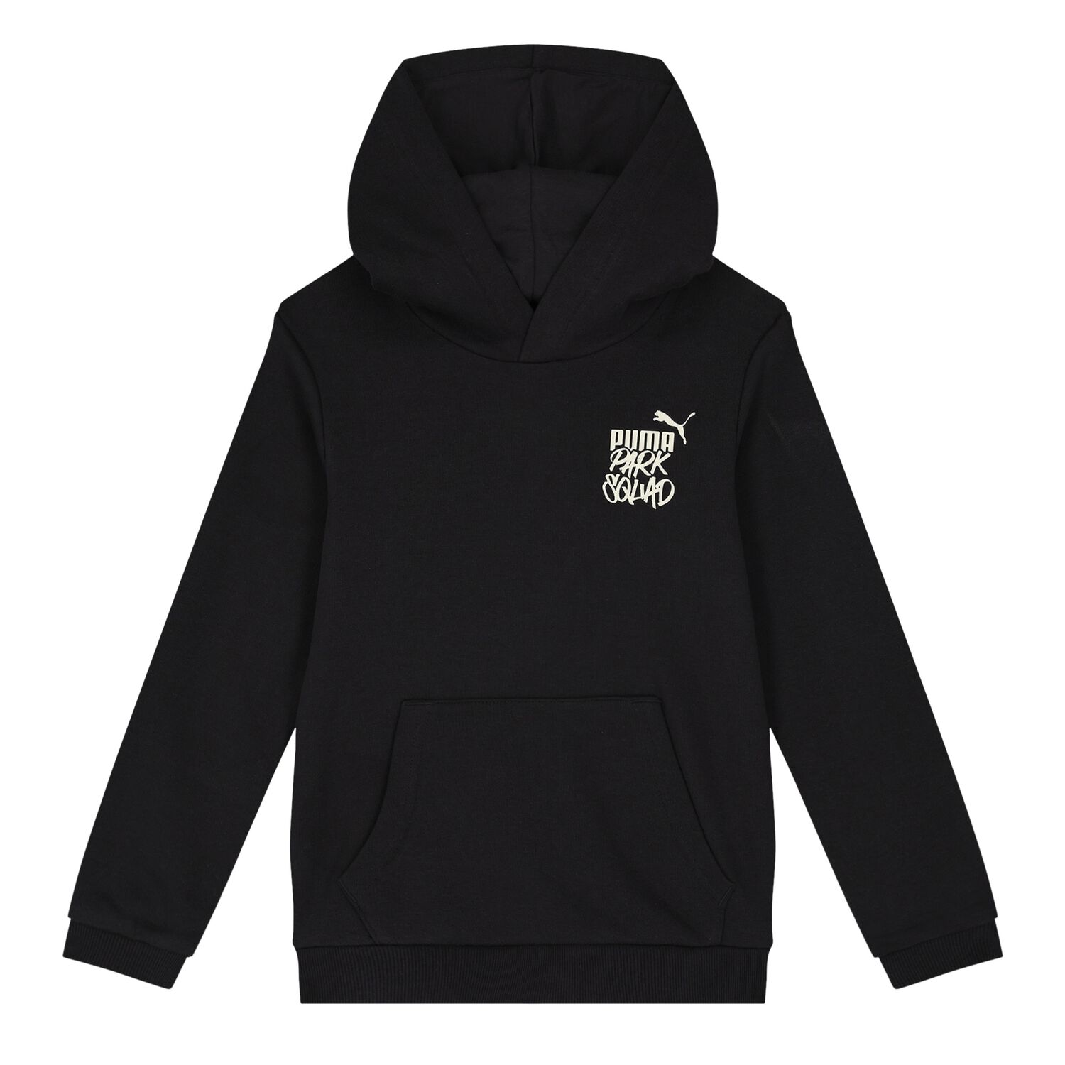 Boys Black Logo Hooded Top, 1, hi-res image number null
