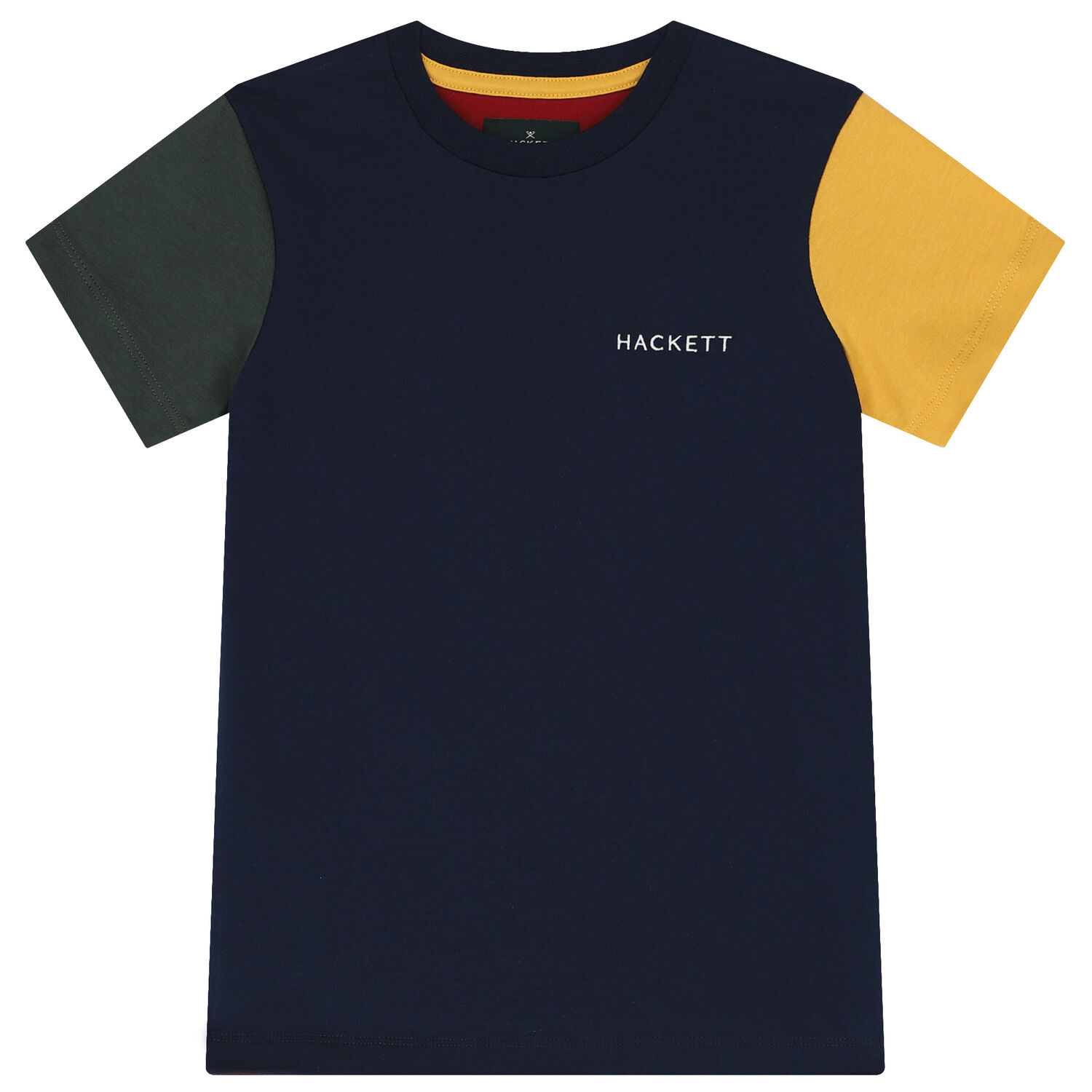 تيشيرت أولاد بالشعار باللون الكحلى والأحمر, 2, hi-res