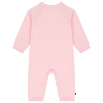 Baby Girls Pink Logo Romper