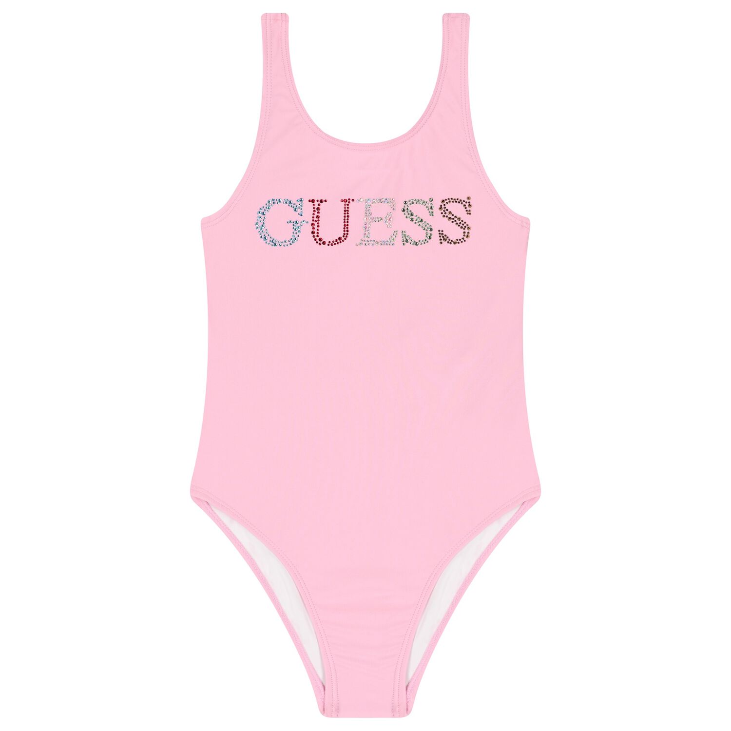 Girls Pink Logo Swimsuit, 1, hi-res image number null