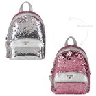 Younger Girls Silver & Pink Logo Sequin Backpack, 2, hi-res