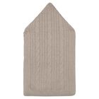Grey & Ivory Cable Knit Baby Nest, 4, hi-res