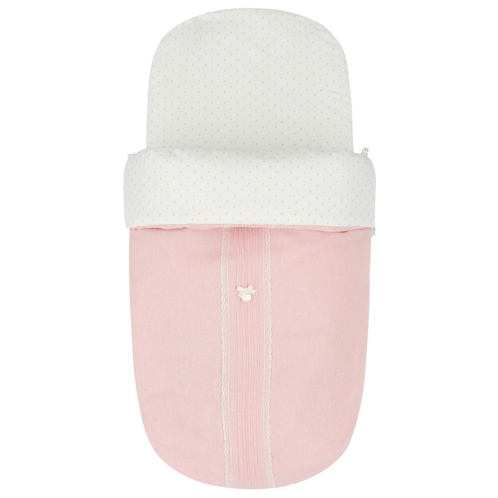 Uzturre Girls Pink & White Stars Baby Pram Nest Junior Couture UAE