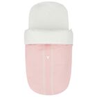 Girls Pink & White Stars Baby Pram Nest, 1, hi-res