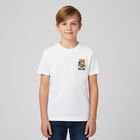 White Teddy Bear Logo T-Shirt, 1, hi-res