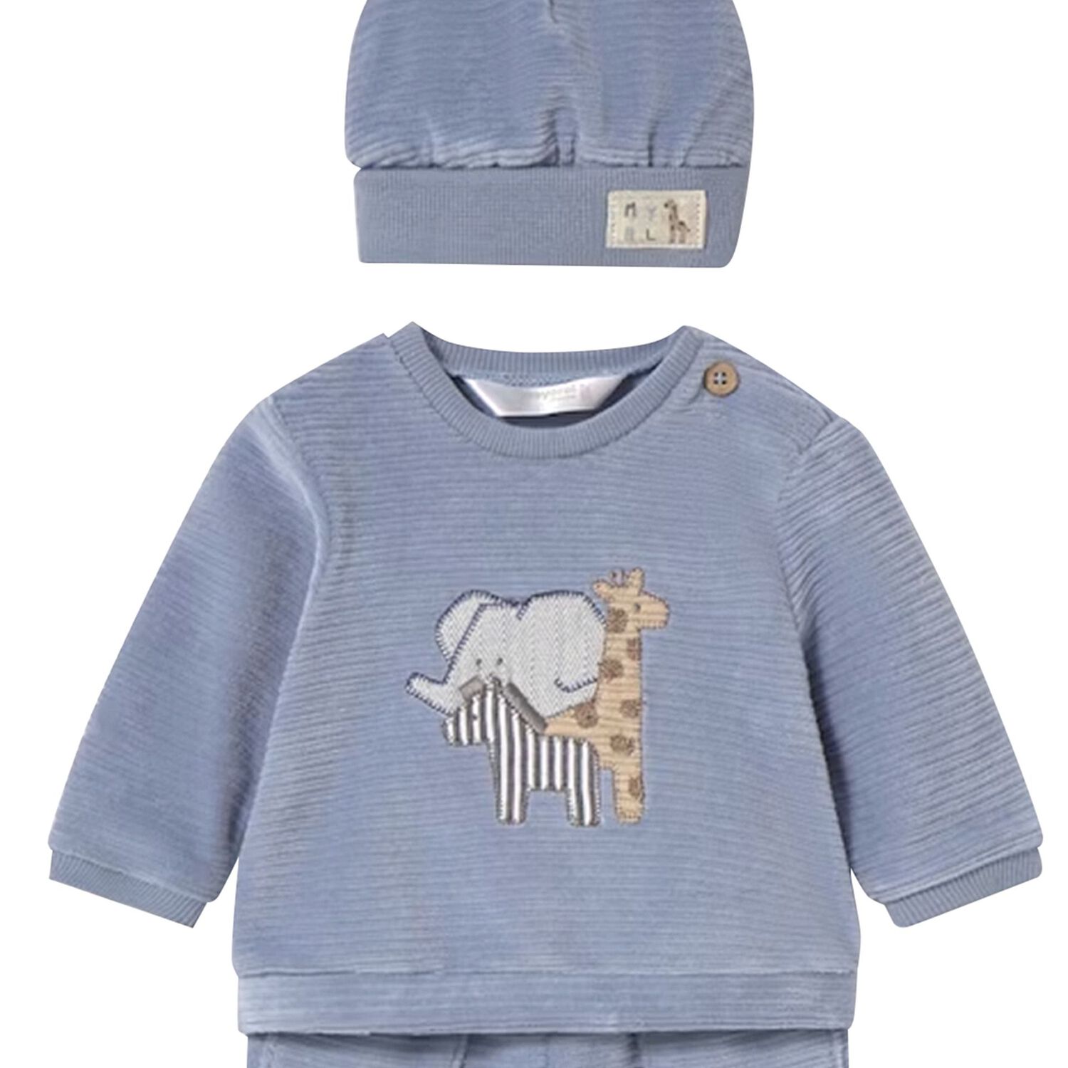 Baby Boys Blue Animals Tracksuit Set, 2, hi-res image number null