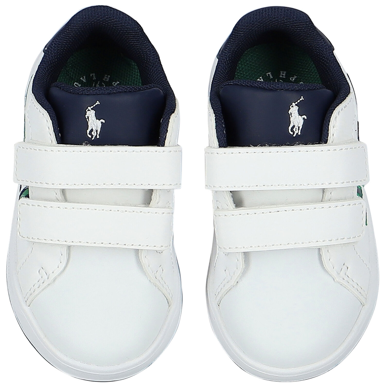 Boys White Logo Trainers, 1, hi-res