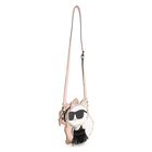 Girls White Choupette Handbag ( 21cm ), 1, hi-res