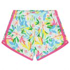 Girls Multi-Coloured Floral Shorts, 1, hi-res