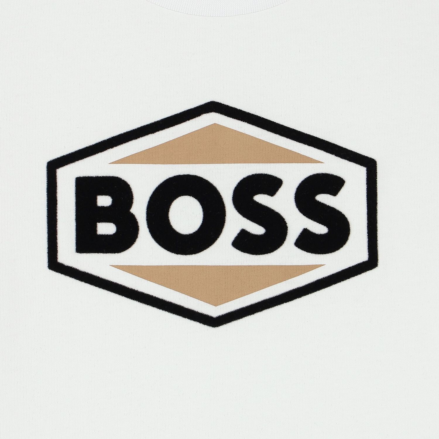 Boys White Logo Long Sleeve Top, 1, hi-res image number null