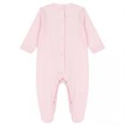 Baby Girls Pink Smocked Babygrow Gift Set, 3, hi-res