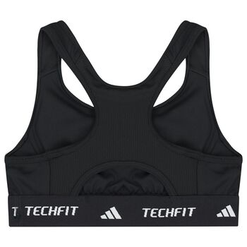Girls Black Logo Bra Top