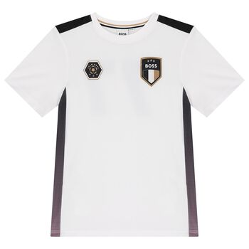 Boys White Logo T-Shirt