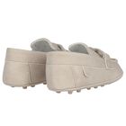 Baby Boys Beige Leather Pre Walker Moccasins, 2, hi-res