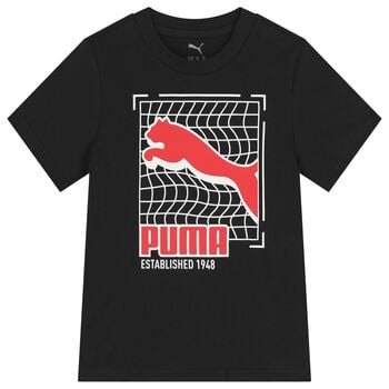 Boys Black Logo T-Shirt