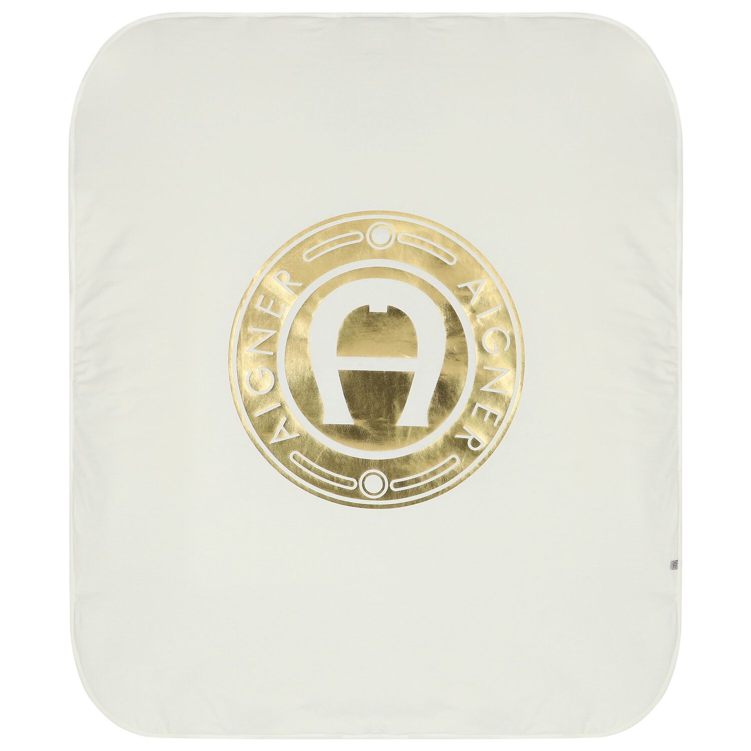 Ivory & Gold Logo Blanket, 1, hi-res