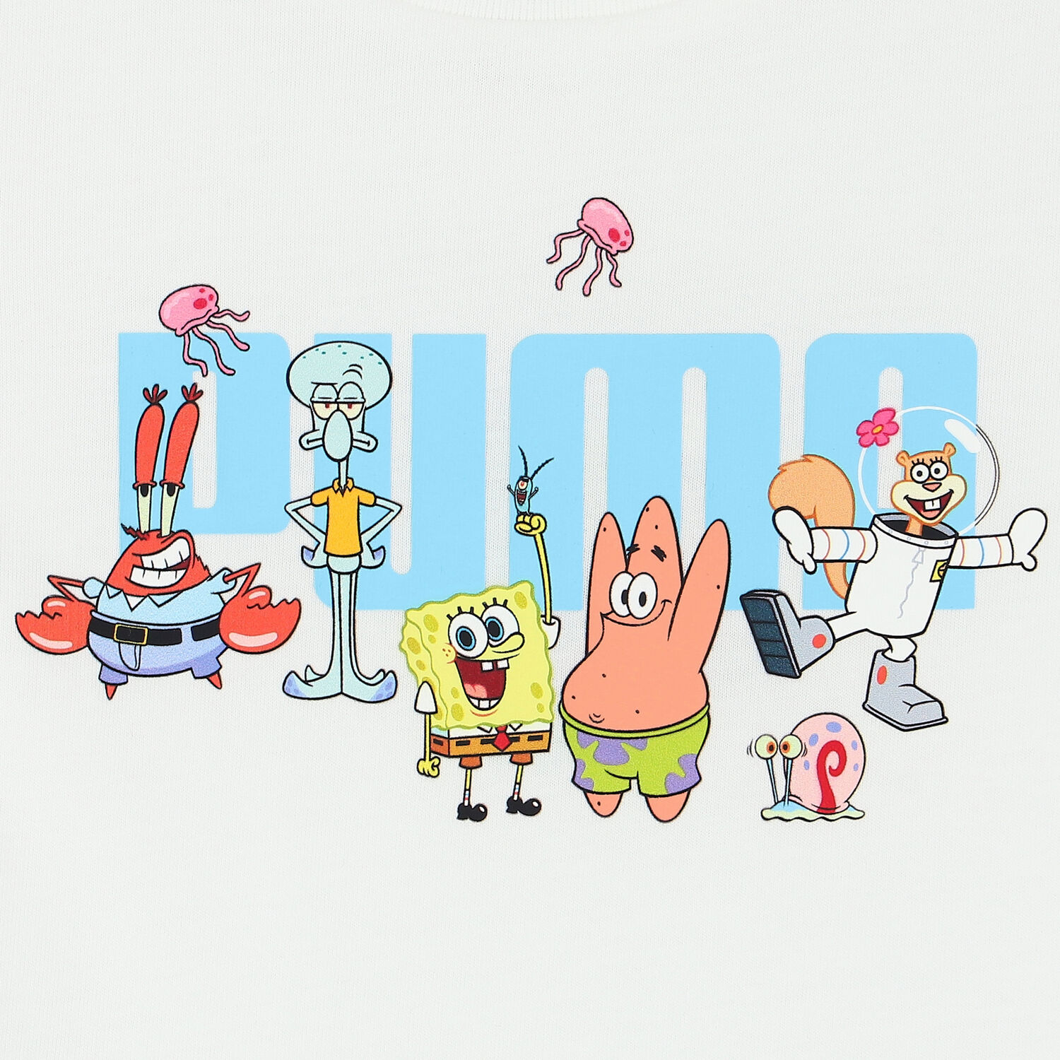 White & Black SpongeBob Logo Shorts Set, 1, hi-res image number null