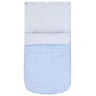 Baby Boys Blue Geometric Reversible Nest, 2, hi-res