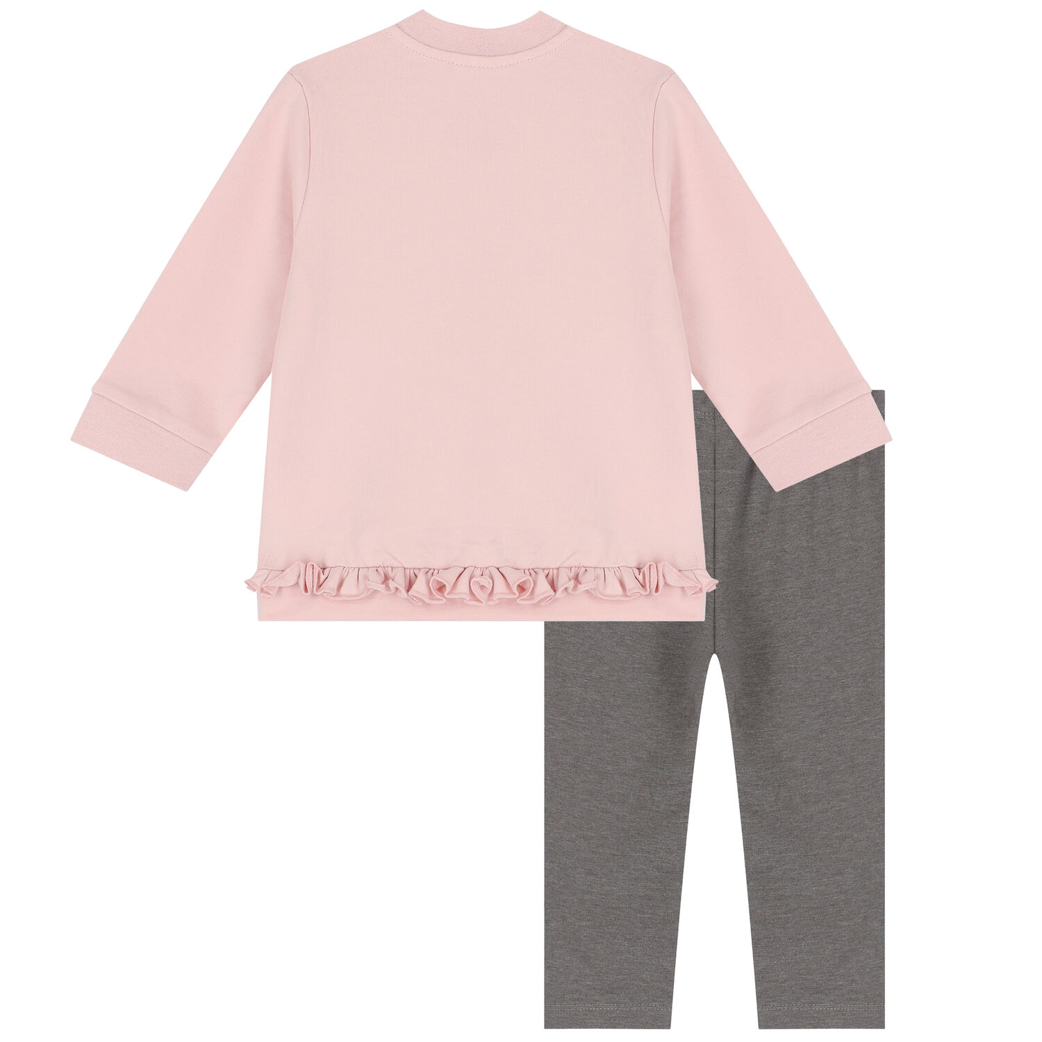 Baby Girls Pink & Grey Leggings Set, 1, hi-res