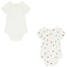 Ivory Polo Bear Bodysuits ( 2 Pack ), 1, hi-res