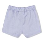 Baby Boys Blue Logo Shorts Set, 1, hi-res