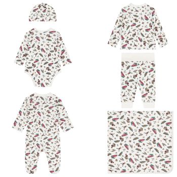 Ivory Polo Bear Babygrow Gift Set