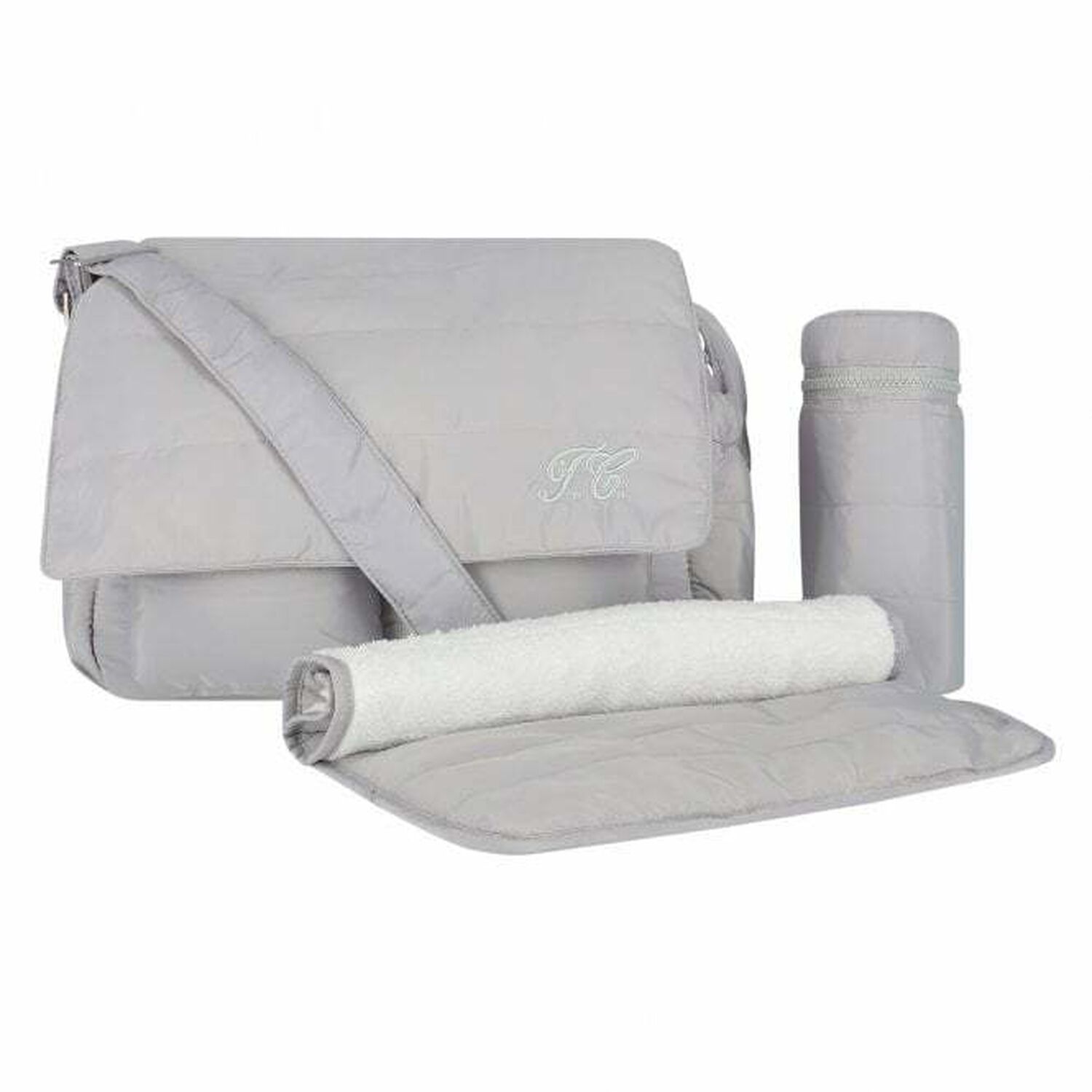 Grey Logo Baby Changing Bag, 1, hi-res