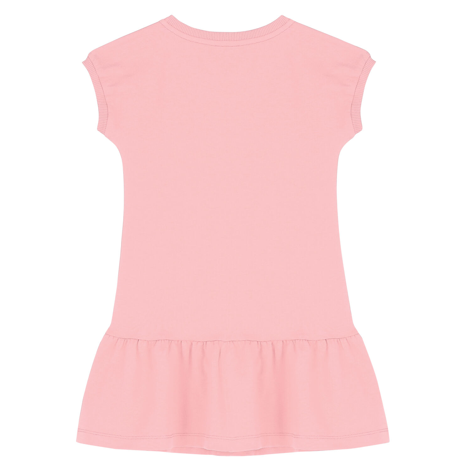 Girls Pink Teddy Logo Dress, 6, hi-res