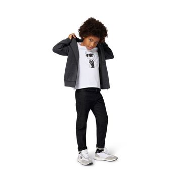 Boys White Ikonik Karl T-Shirt