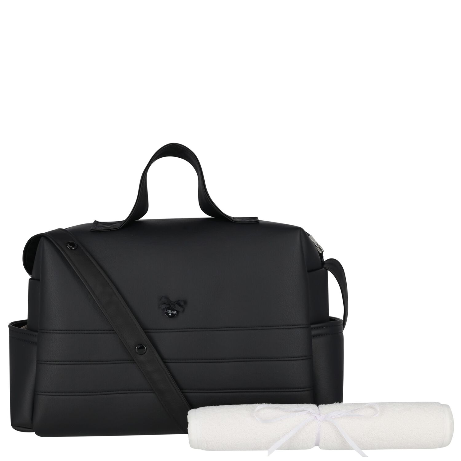 Black Baby Changing Bag ( 38cm ), 1, hi-res