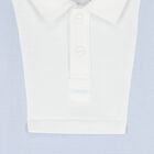 Baby Boys Blue & White Polo Babygrow, 1, hi-res