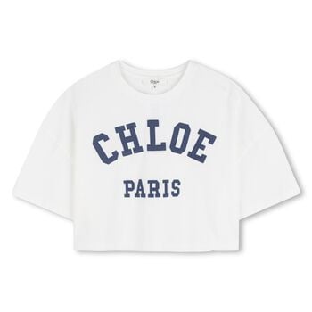 Girls Mini Me White Logo T-Shirt