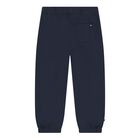 Baby Boys Navy Blue Logo Joggers, 1, hi-res