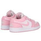 Girls White & Pink Air Jordan 1 Low Trainers, 9, hi-res