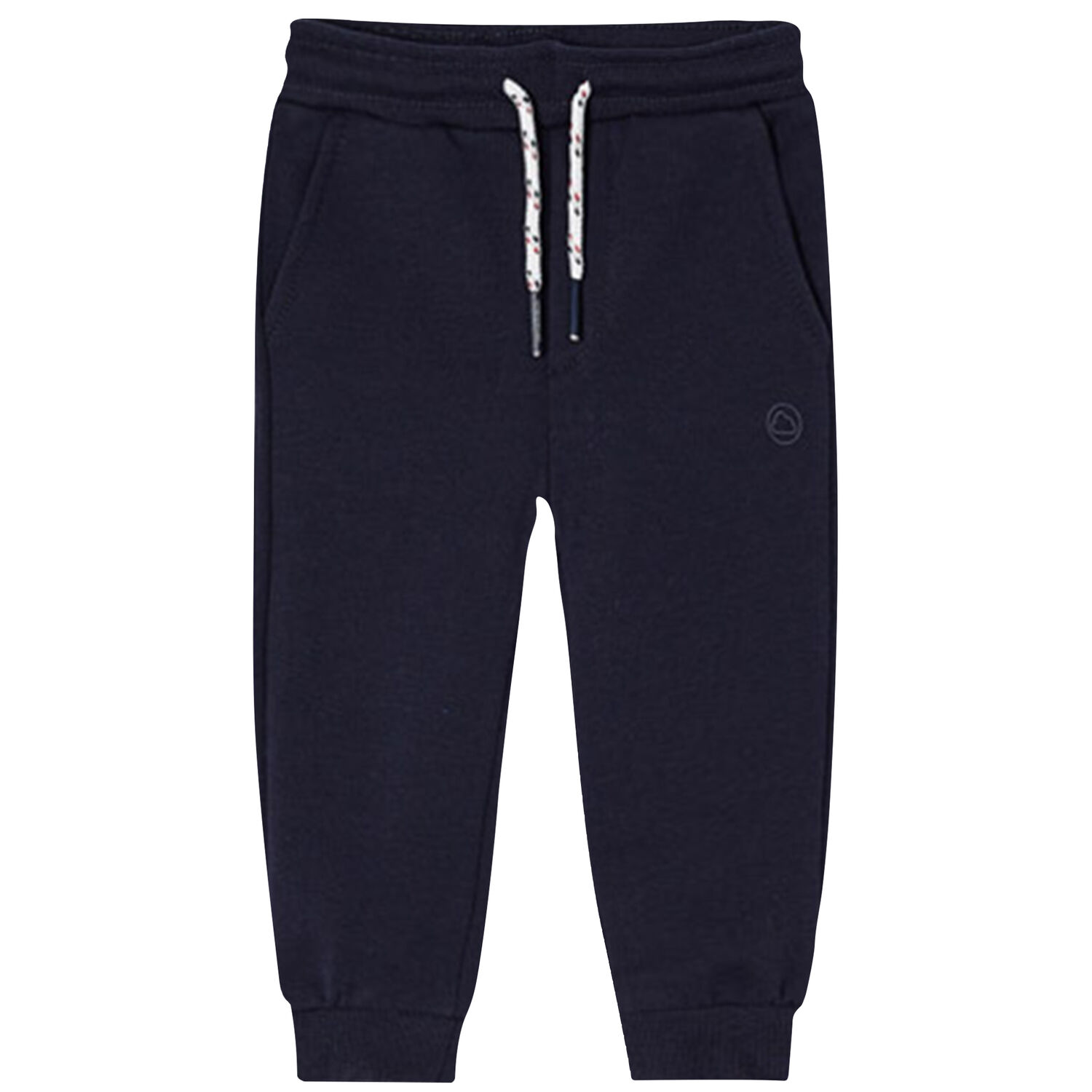 Younger Boys Navy Logo Joggers, 1, hi-res
